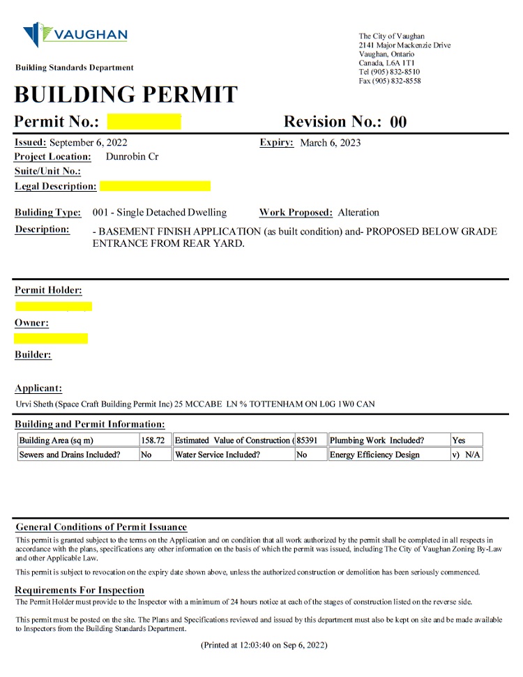 Vaughan Basement Finish